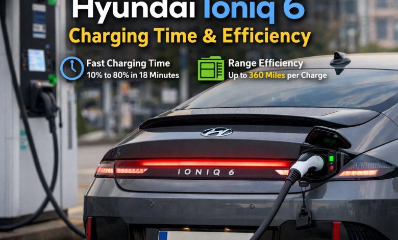 Hyundai Ioniq 6 charging time and efficiency